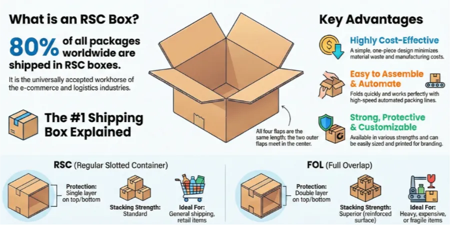 What is RSC corrugated boxes