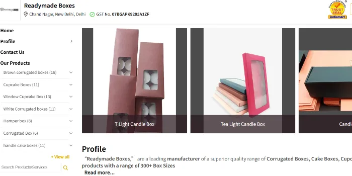 Readymade Boxes
