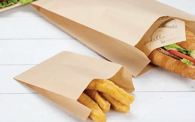 Pinch-Bottom Food Paper Bags