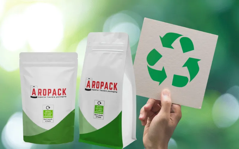 A mono-material pouch fails at the recycling plant if the attachments pollute the batch.