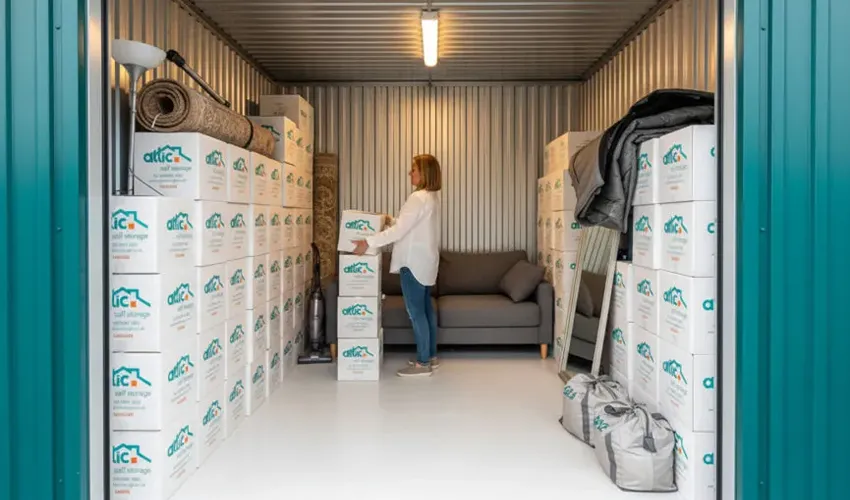 Step inside the empty container and pull the doors shut. Look for daylight pinholes to pass the light test.