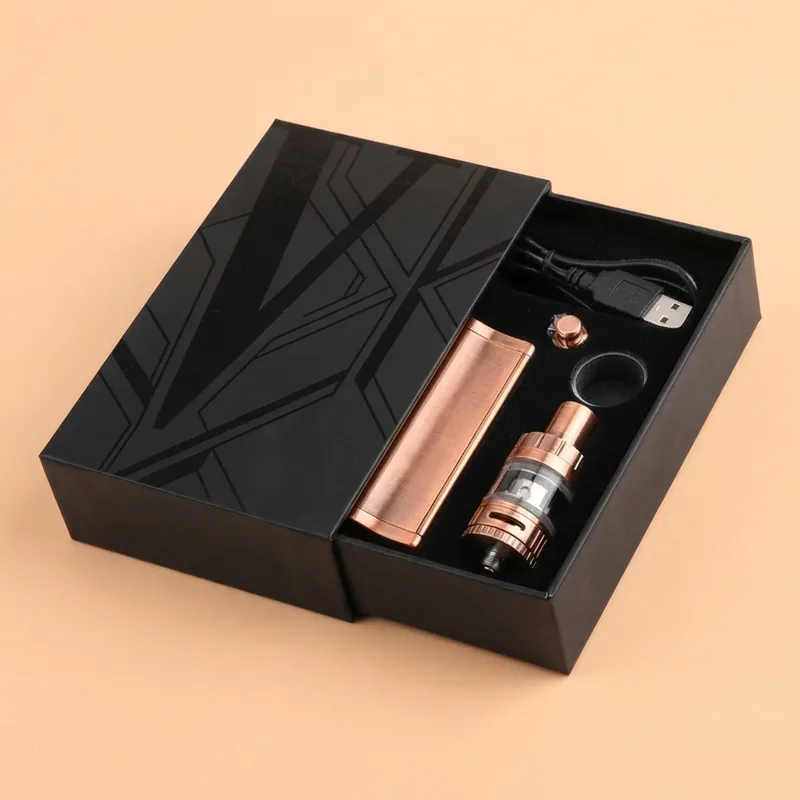 A drawer box with the tray slid part-way out