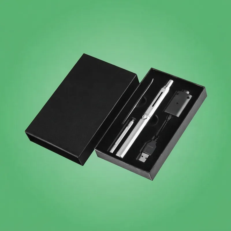 A lid-and-base rigid box, the tray loaded