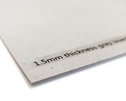 A 1.5 mm grey board sheet