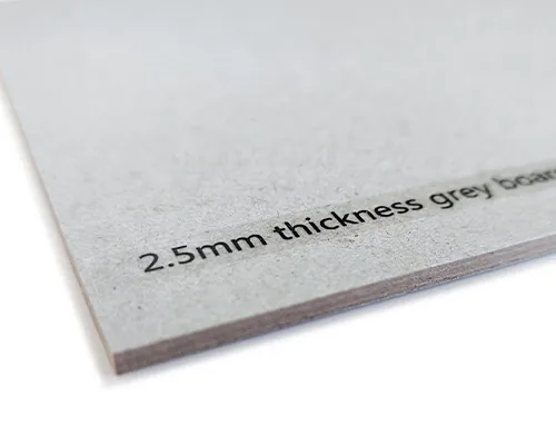 A 2.5 mm grey board sheet